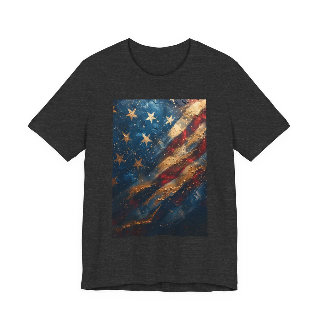 Patriotic Short Sleeve Tee, Unisex Casual Wear, Fourth of July Shirt, Independence Day Gift, Amercan Flag T-Shirt - 250 USA Celebration