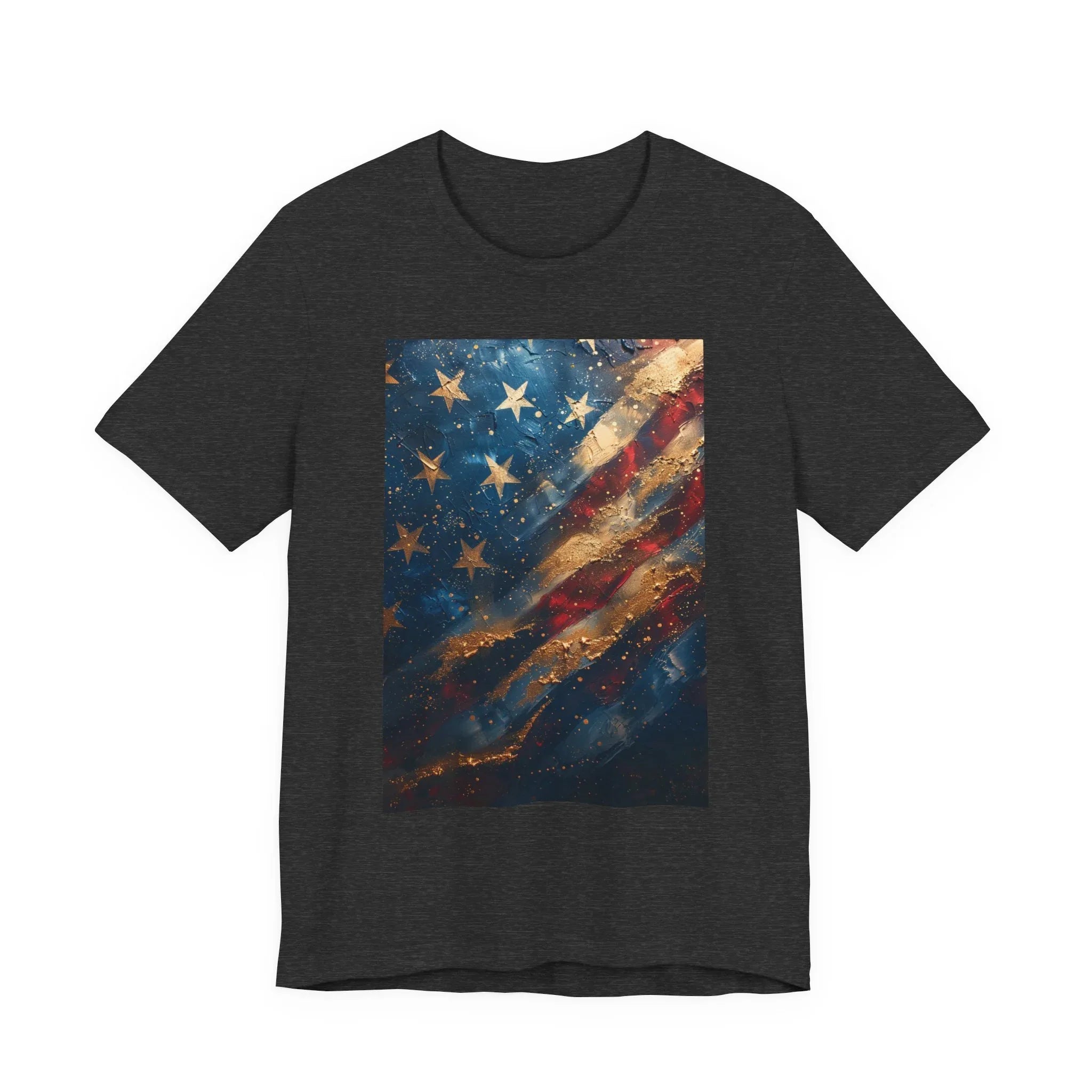 Patriotic Short Sleeve Tee, Unisex Casual Wear, Fourth of July Shirt, Independence Day Gift, Amercan Flag T-Shirt - 250 USA Celebration