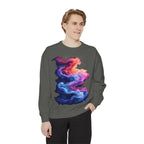 Hyper Bloom Fracture: Psychedelic tee with shattering florals in electric turquoise & magenta flares. Unisex trippy festival flair! - 250 USA Celebration