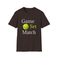 Game Set Match T-Shirt | Tennis Ball Graphic Tee - 250 USA Celebration