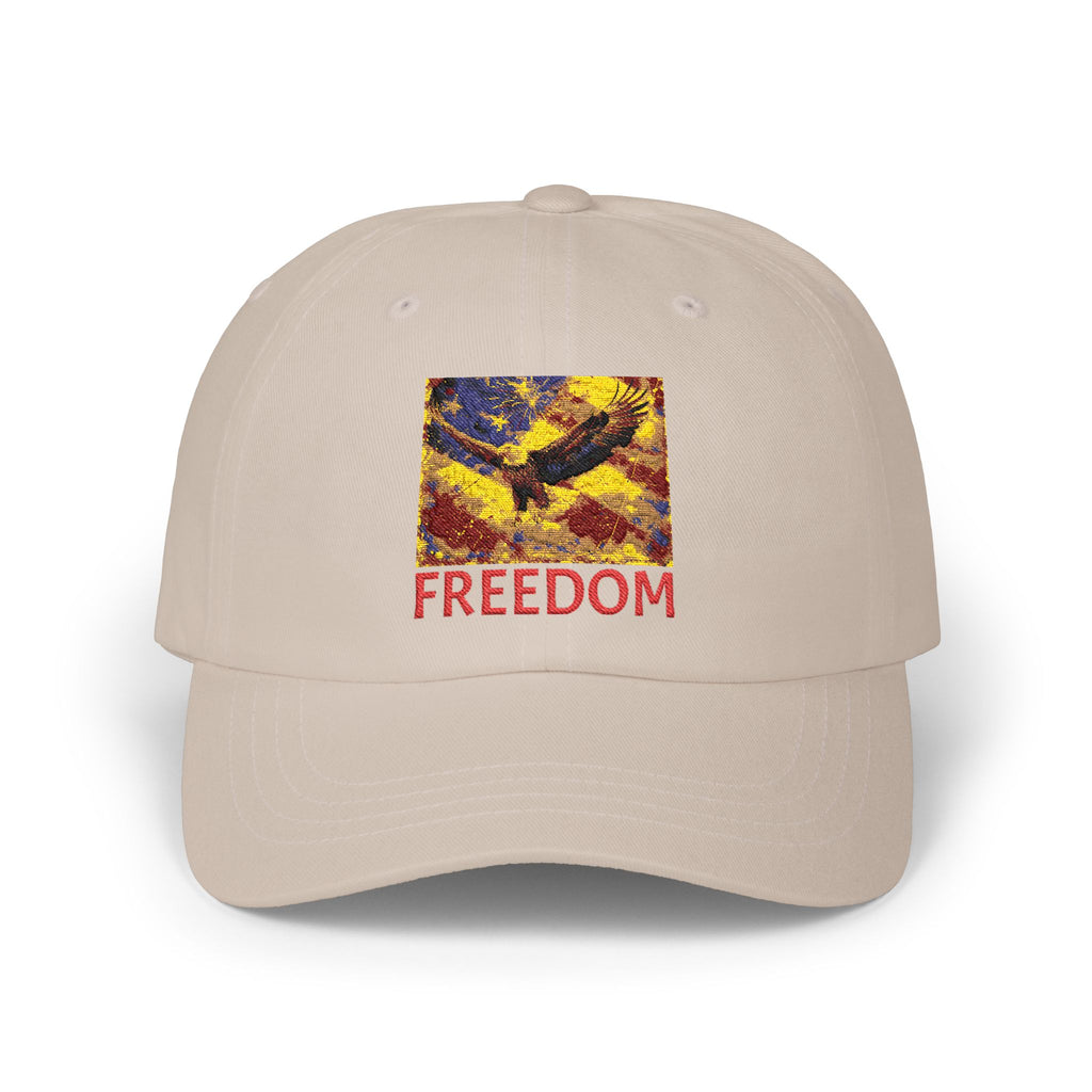 Freedom Eagle Dad Cap — Patriotic Embroidered Baseball Hat