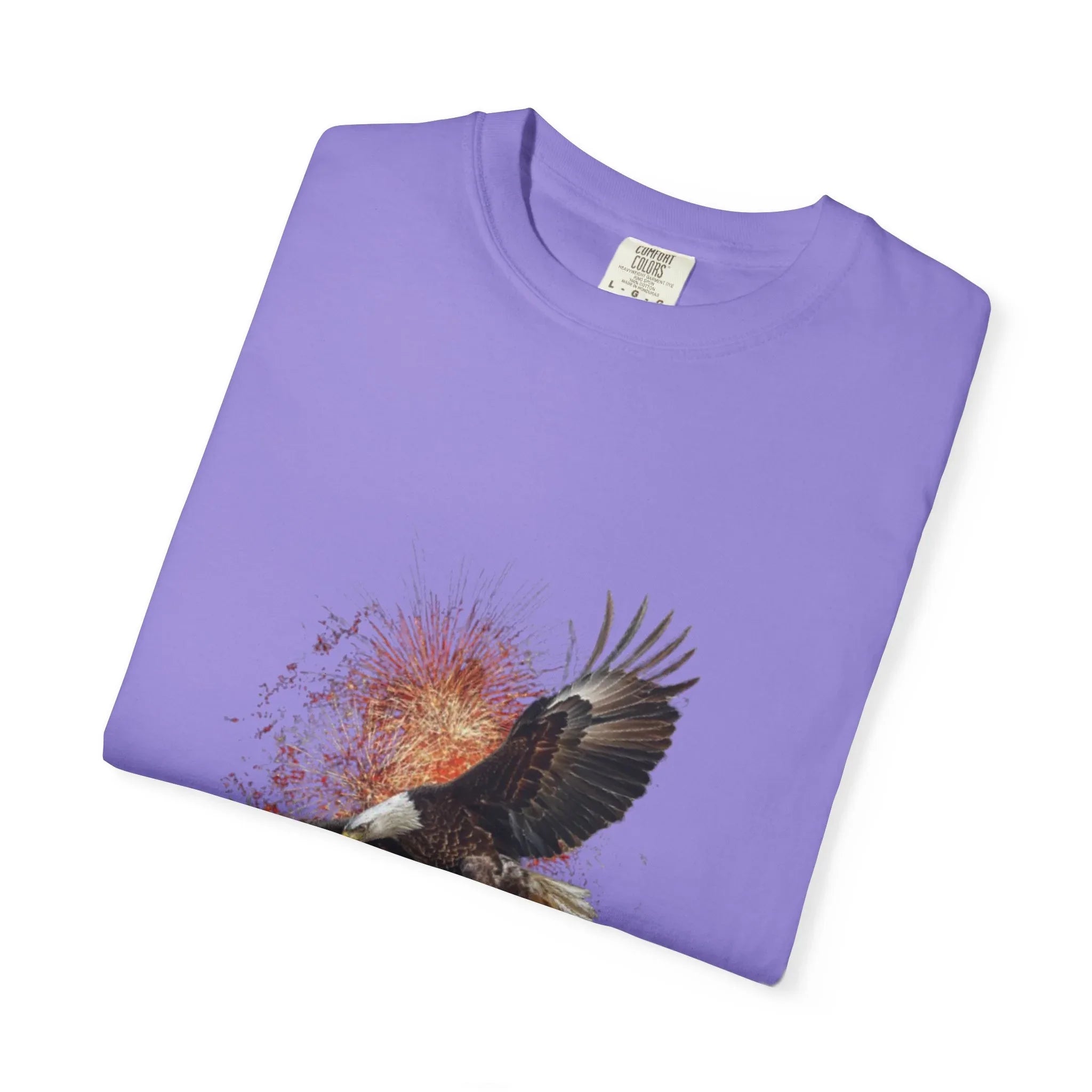 Eagle Illustration Happy Birthday America 250 T-Shirt | Patriotic Bald Eagle Tee - 250 USA Celebration