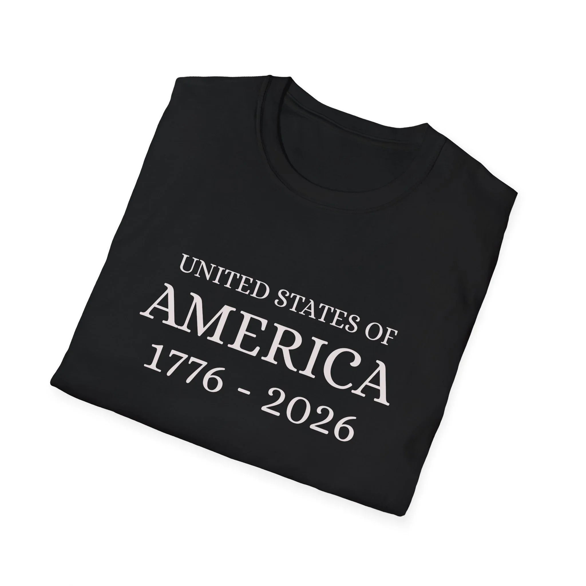 United States of America 1776-2026 T-Shirt | Patriotic Vintage Text - 250 USA Celebration