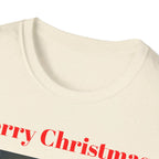 Christmas Graphic Tee, Unisex Softstyle T-Shirt, Holiday Outfit, Gift for Him/Her, Merry Christmas Shirt, Festive Wear - 250 USA Celebration