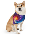 Galaxy Swirl Pet Bandana Collar | Nebula Space Print - 250 USA Celebration