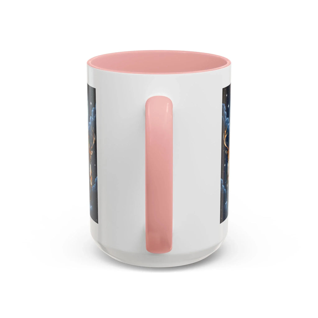 Santa Sleigh with Reindeer Coffee Mug | Christmas Moon Accent Mug - 250 USA Celebration