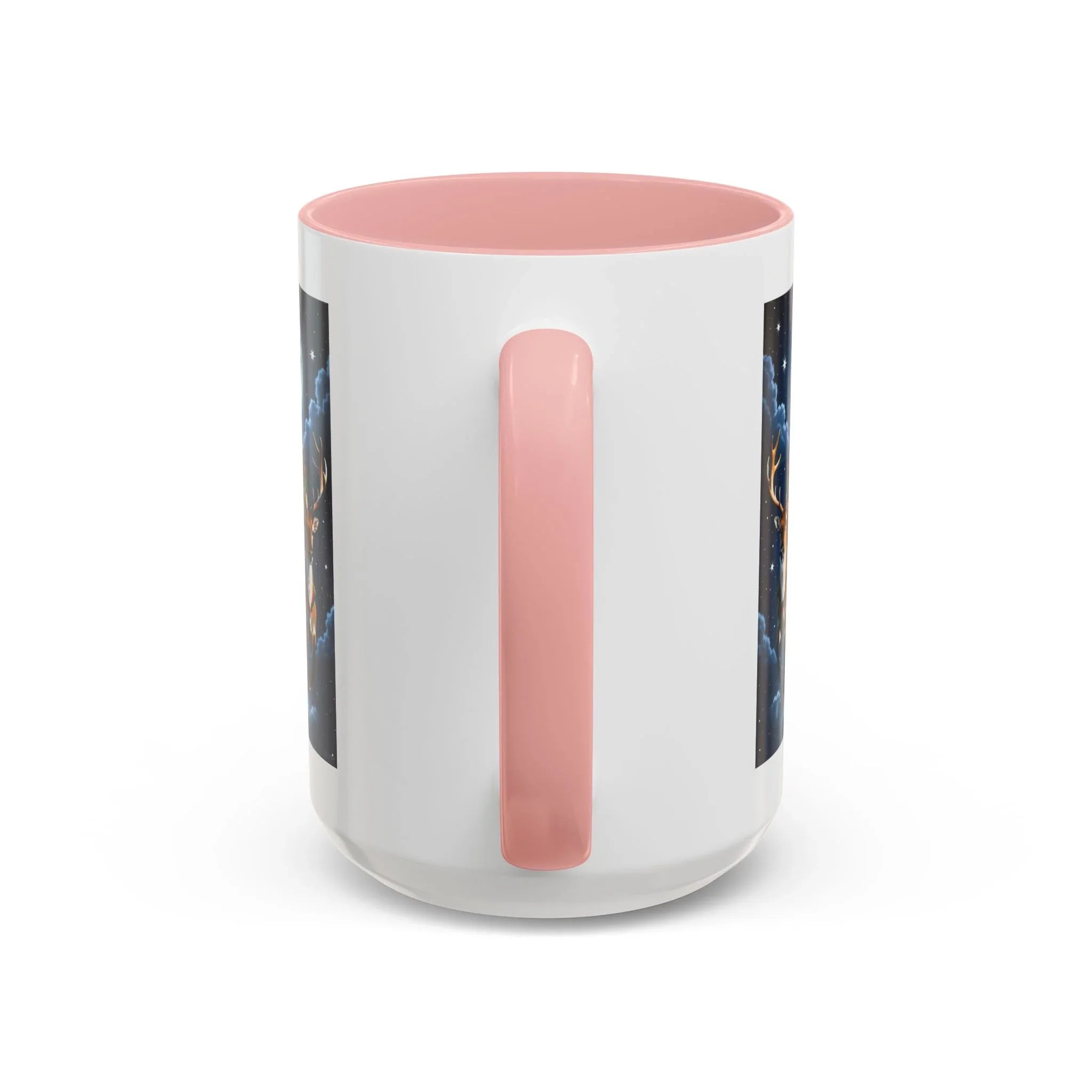 Santa Sleigh with Reindeer Coffee Mug | Christmas Moon Accent Mug - 250 USA Celebration