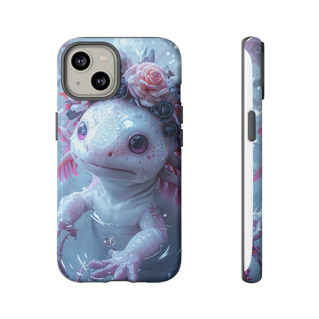 Goth Axolotls Tough Cases | Cute Creepy Axolotl Phone Case, Gloomycore Aesthetic - 250 USA Celebration