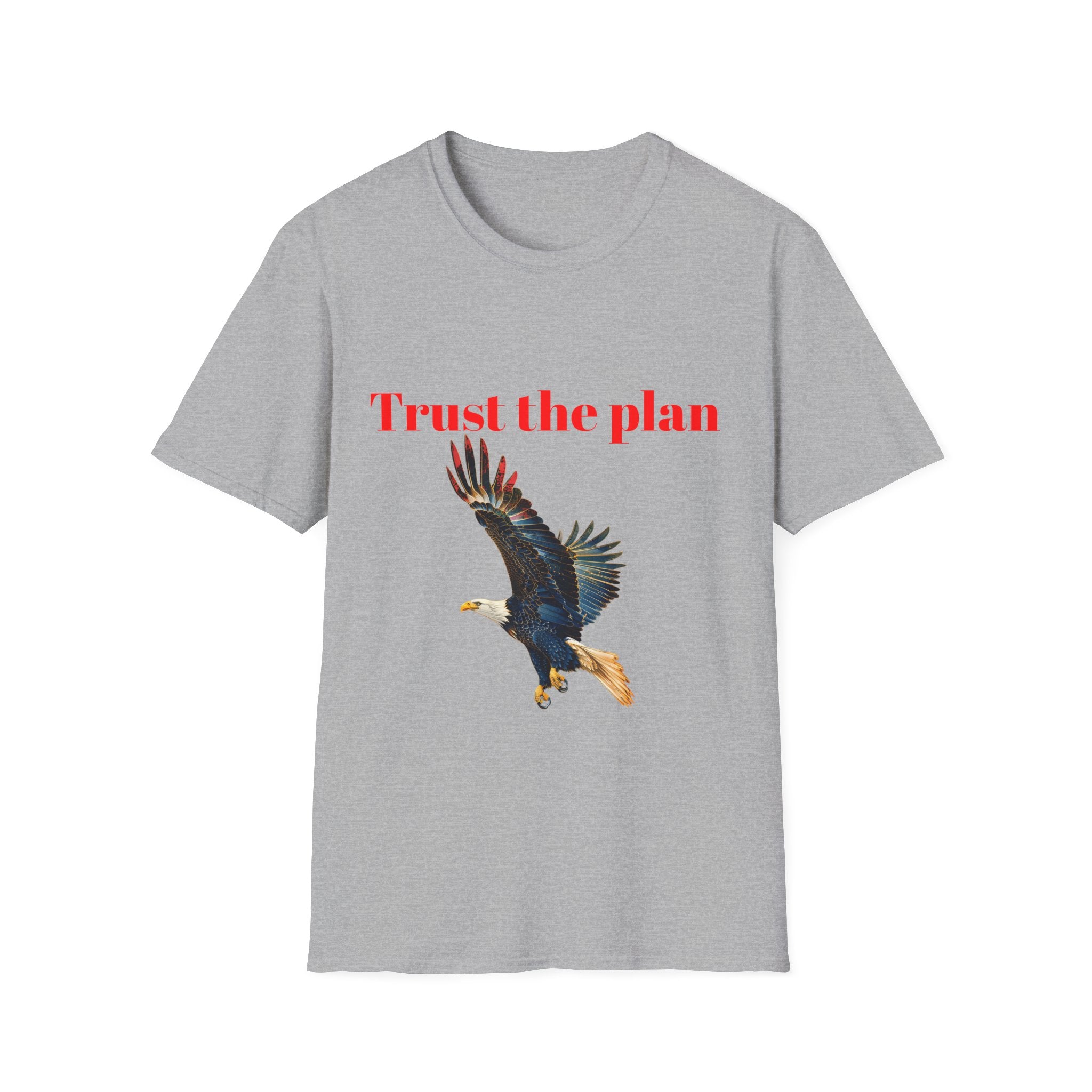 Trust the Plan eagle T-Shirt | Flying Bald Eagle graphic tee
