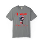 Q Anon Fist T-shirt | WWG1WGA Print - 250 USA Celebration