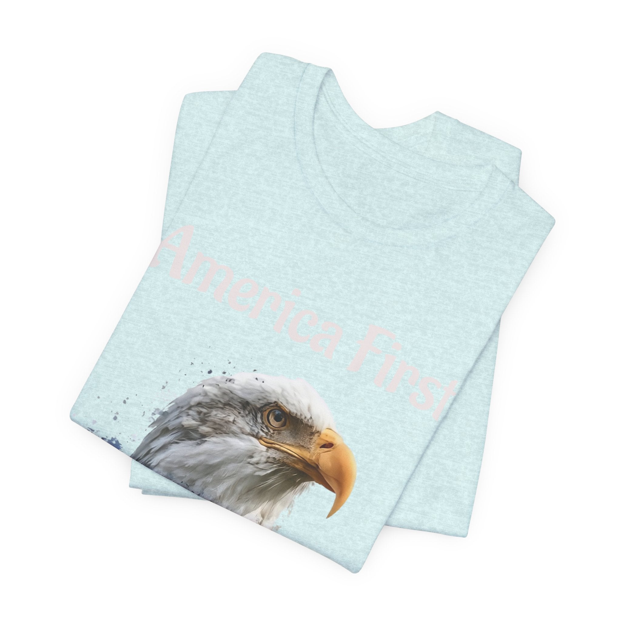 America First Eagle T-Shirt – Patriotic Bald Eagle Tee