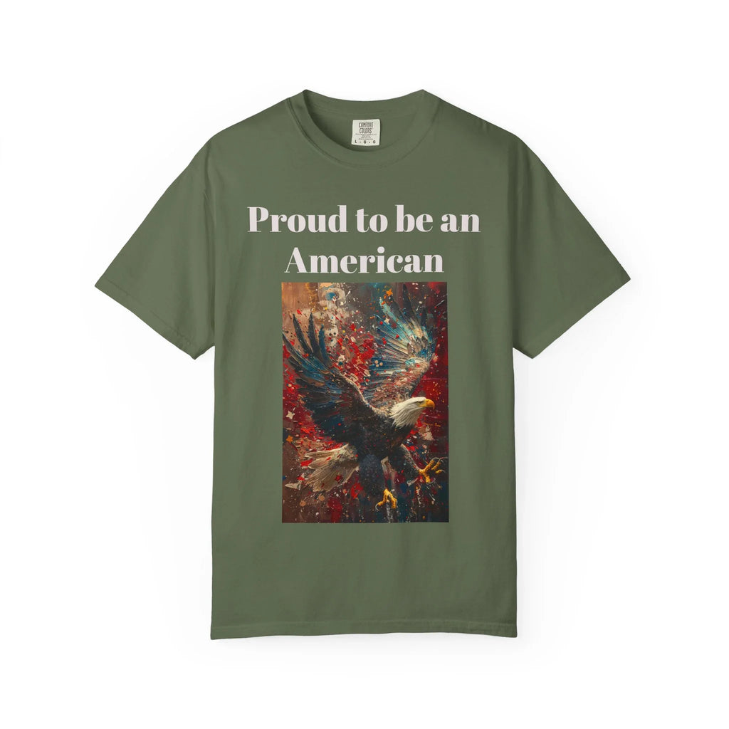 Patriotic Eagle T-Shirt, Proud to be an American Tee, Unisex Graphic T-Shirt, Independence Day Gift, Casual Wear, Eagle Design Shirt - 250 USA Celebration