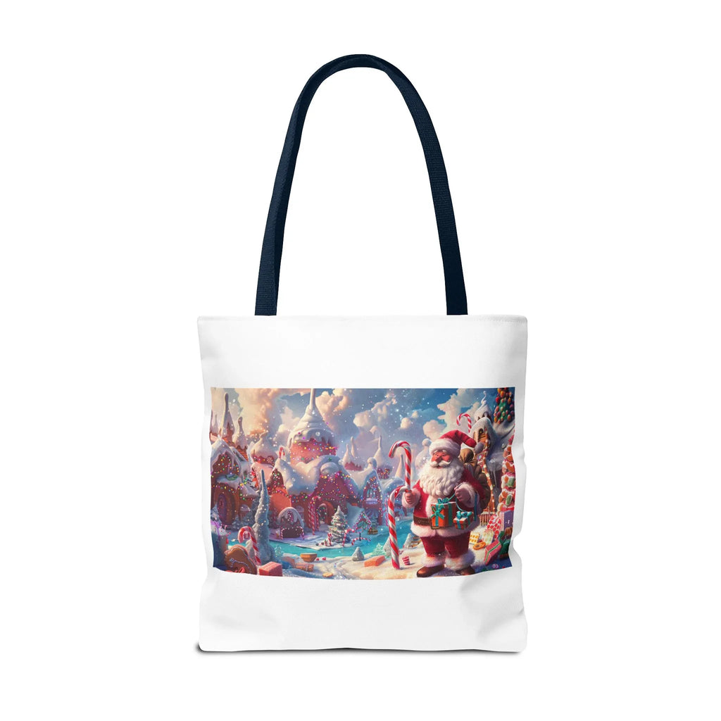 Santa Claus Holiday Tote Bag, AOP Printing, Christmas Gift Bag, Festive Shopping Tote, Fun Winter Accessories, Unique Holiday Item - 250 USA Celebration