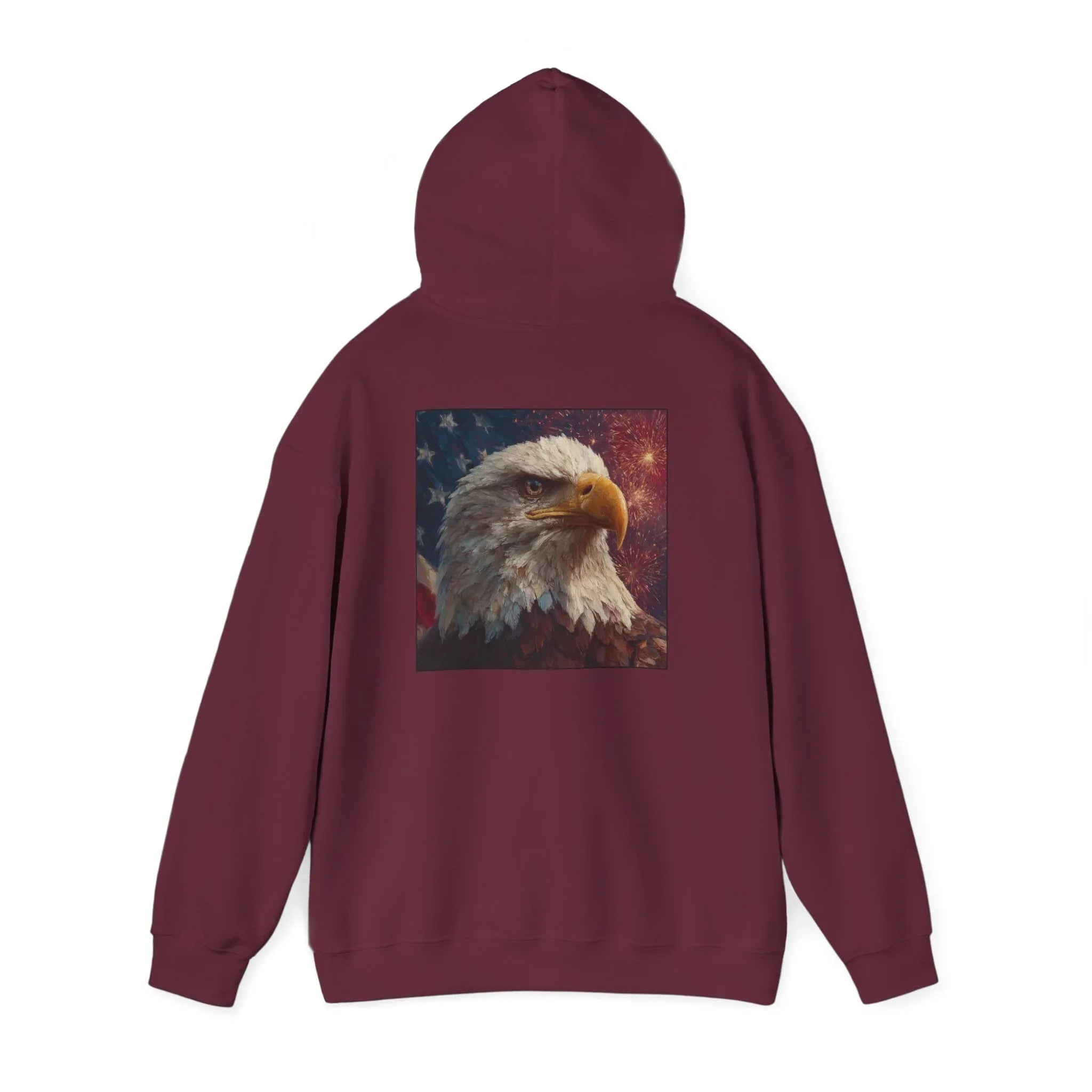 Patriotic American Hooded Sweatshirt, USA Graphic Tees, Flag T-Shirts, Independence Day Apparel, Funny Patriotic Shirts, Custom American Tee - 250 USA Celebration