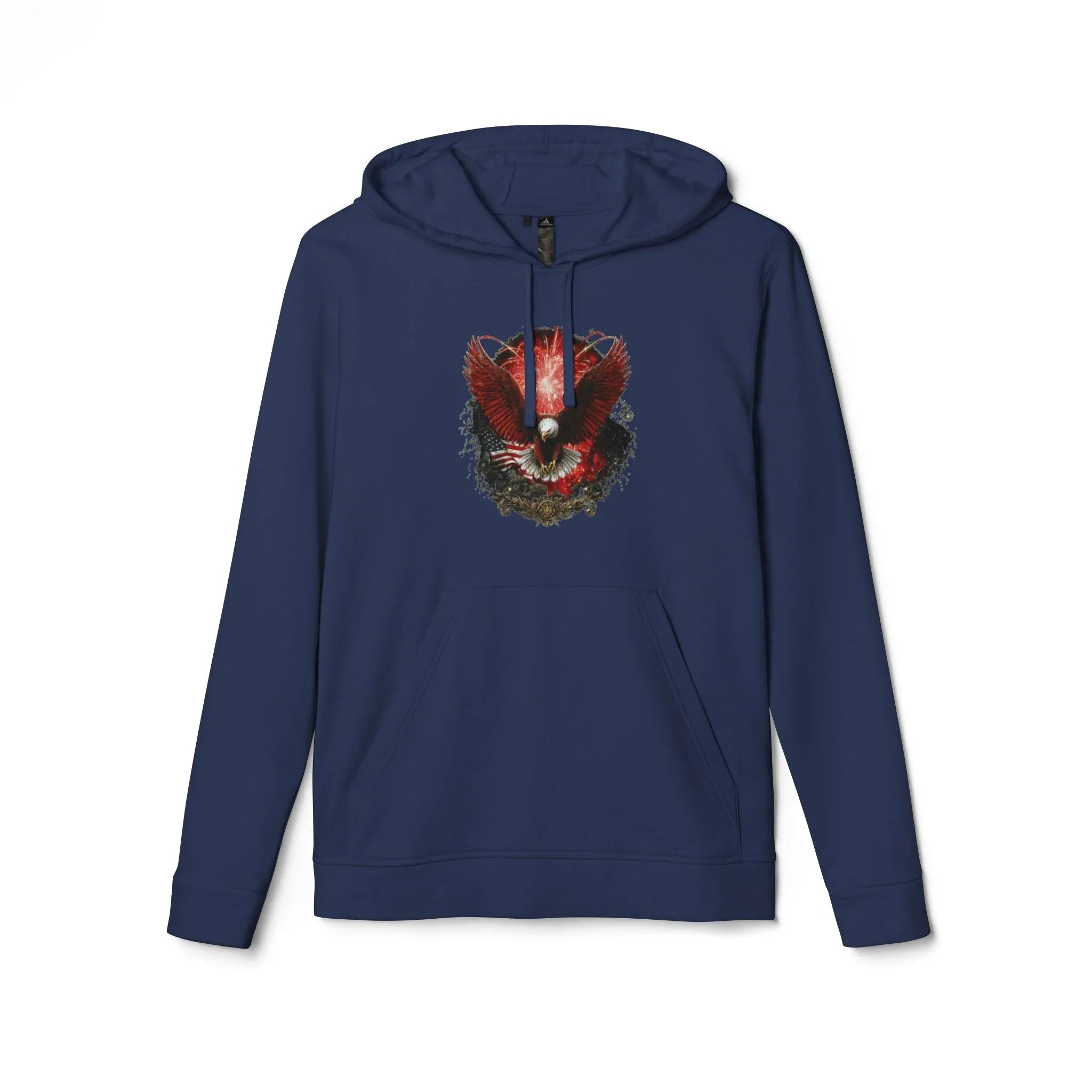 Red Fox Watercolor Mask hoodie | Hoodie - 250 USA Celebration