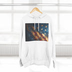 Distressed American Flag Hoodie | Vintage USA Stars Stripes Pullover - 250 USA Celebration