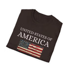United States of America Patriotic America First T-Shirt | USA Flag - 250 USA Celebration