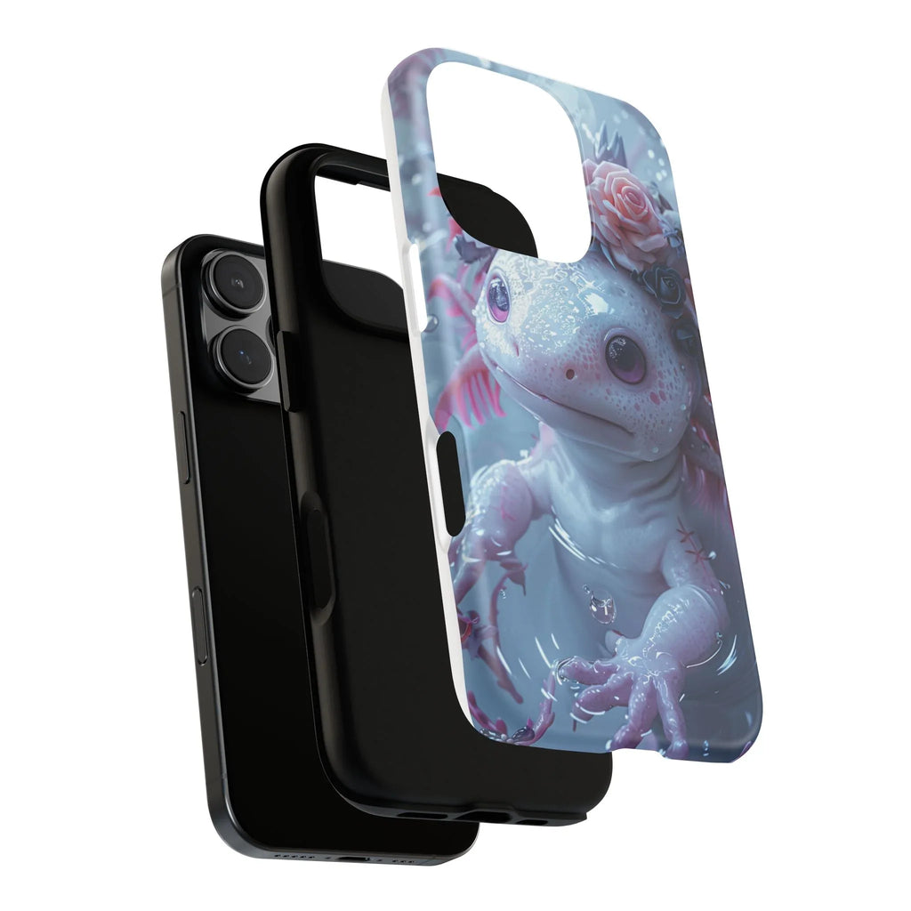 Goth Axolotls Tough Cases | Cute Creepy Axolotl Phone Case, Gloomycore Aesthetic - 250 USA Celebration