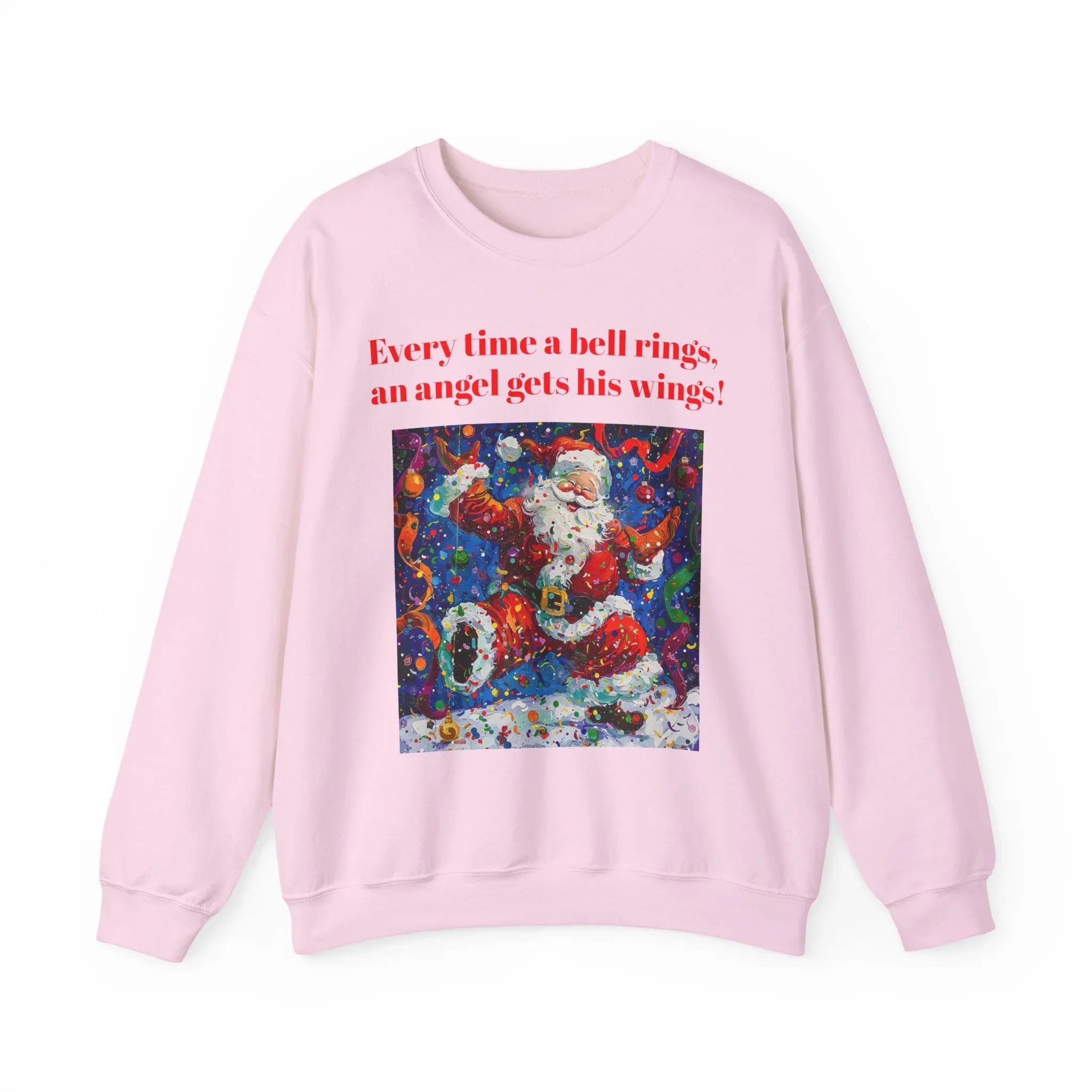 Festive Angel Sweatshirt, Cozy Holiday Crewneck, Christmas Apparel, Unique Gift, Winter Fashion - 250 USA Celebration