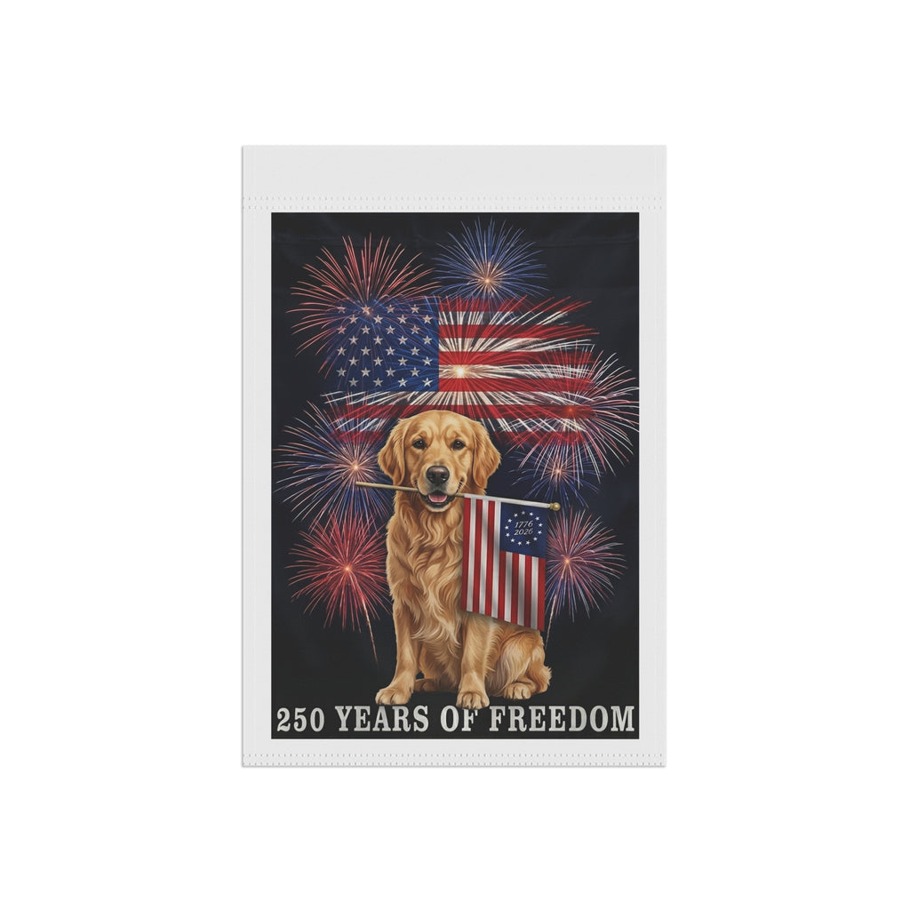 Official USA 250th Anniversary Golden Retriever Flag