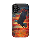 Eagle Flag Magnetic Phone Case, Patriotic iPhone Cover, Tough Cell Phone Cases, Gift for Veterans, Independence Day Accessories - 250 USA Celebration