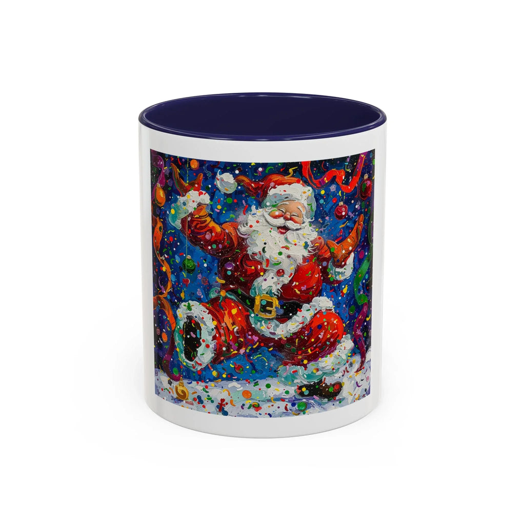 Festive Santa Coffee Mug, Christmas Mug, Holiday Gift Mug, Santa Claus Cup, Winter Decor - 250 USA Celebration