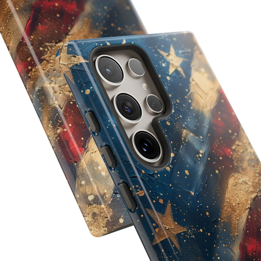 Patriotic Phone Case, Tough Cases with American Flag Design, Stylish Phone Accessories, USA Pride Gift, Durable Cases for All Occasions - 250 USA Celebration
