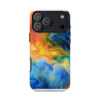 Abstract Colorful Swirl Phone Case | Tough Protective iPhone Cover - 250 USA Celebration