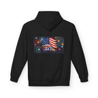 USA 250 Patriotic Hoodie with American Flag & Fireworks