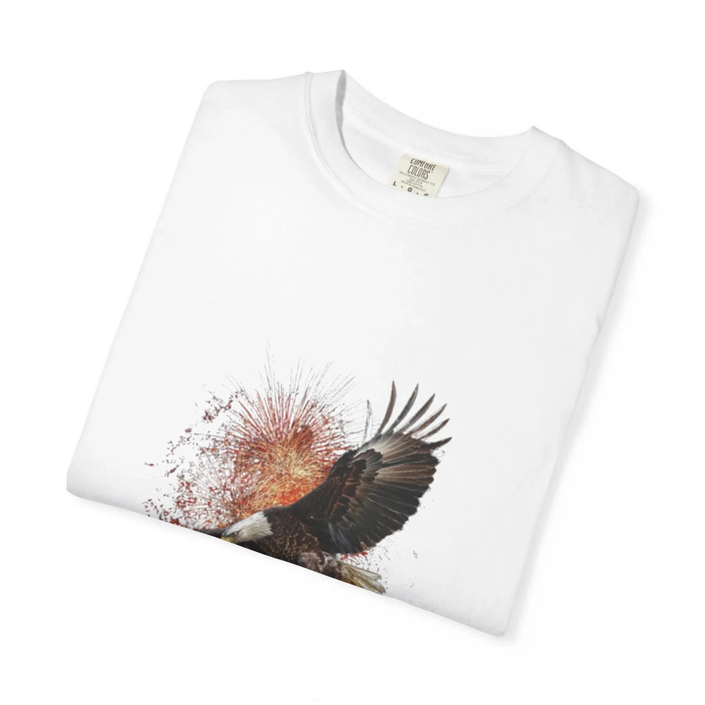 Eagle Illustration Happy Birthday America 250 T-Shirt | Patriotic Bald Eagle Tee - 250 USA Celebration