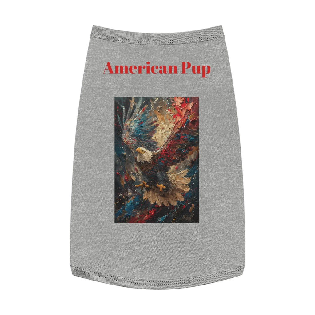 Patriotic Pup Pet Tank Top | American Eagle Art, Red White Blue - 250 USA Celebration