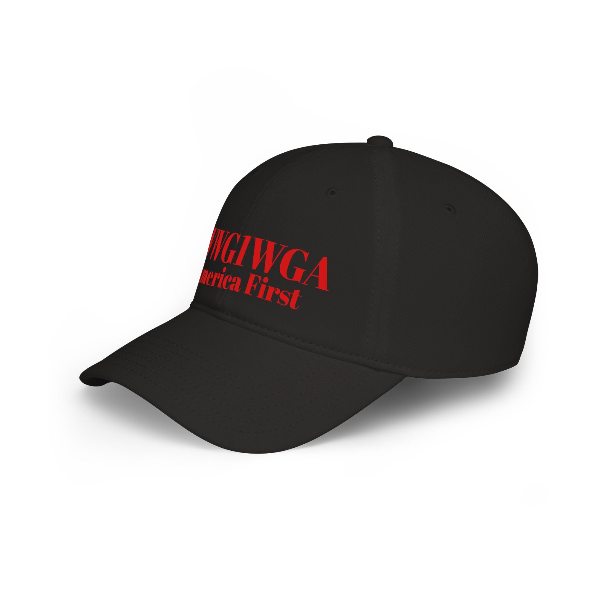 Baseball Cap - "WWG1WGA America First" Red Embroidered Hat