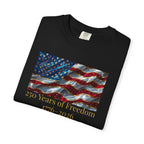 250 Years of Freedom 1776–2026 American Flag Tee