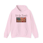 We The People distressed American flag Hoodie | Patriotic Constitution design - 250 USA Celebration