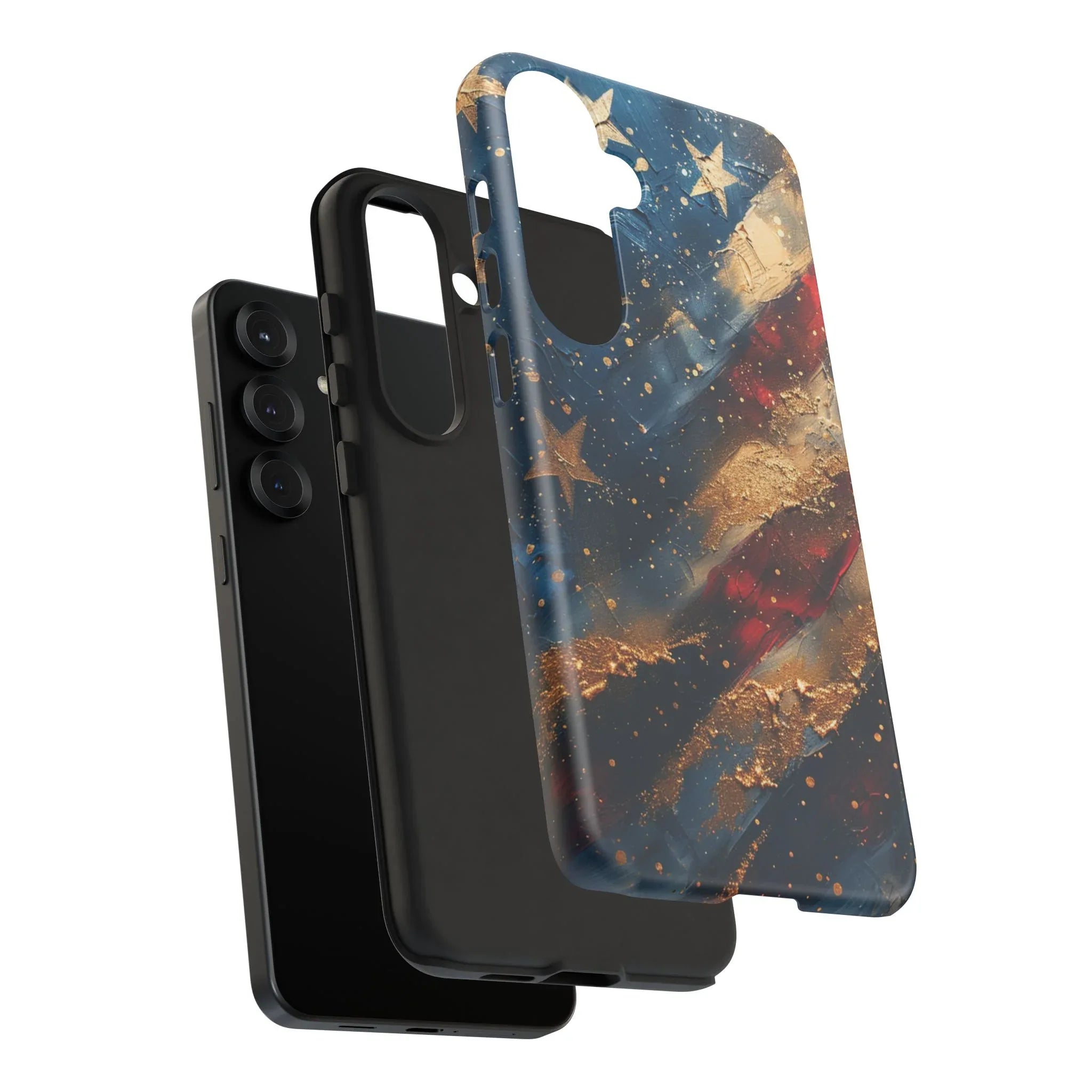 Patriotic Phone Case, Tough Cases with American Flag Design, Stylish Phone Accessories, USA Pride Gift, Durable Cases for All Occasions - 250 USA Celebration