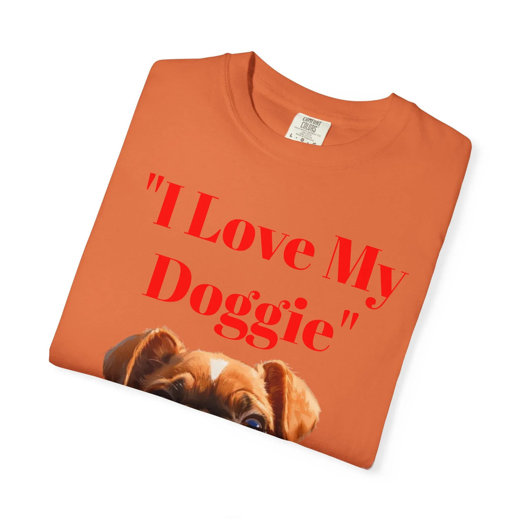 Cute French Bulldog Puppy Holding Red Heart T-shirt | Dog Lover Cartoon - 250 USA Celebration