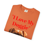 Cute French Bulldog Puppy Holding Red Heart T-shirt | Dog Lover Cartoon - 250 USA Celebration