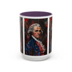 Historical Portrait Accent Mug — Patriotic Vintage-Style Coffee Cup
