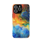 Abstract Colorful Swirl Phone Case | Tough Protective iPhone Cover - 250 USA Celebration