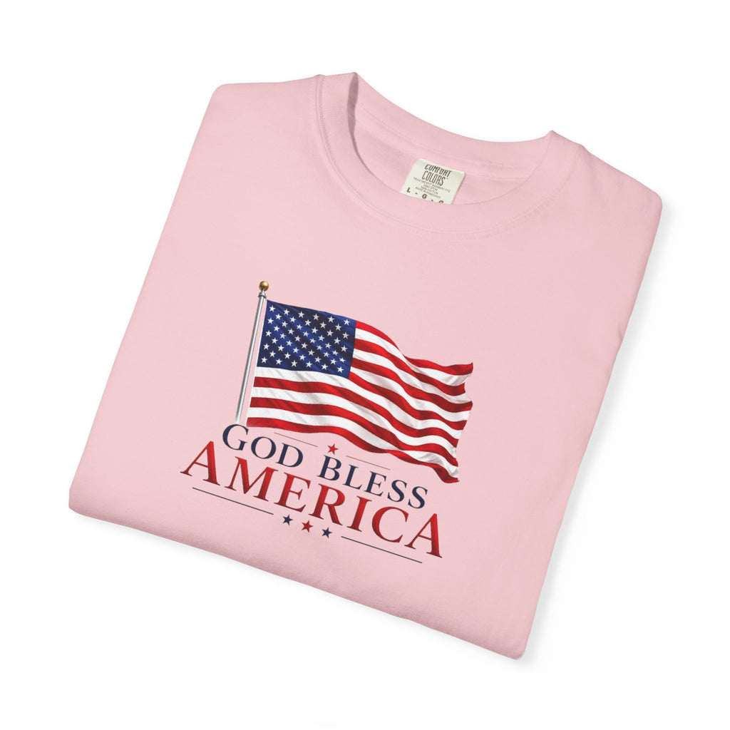 Official God Bless America Flag Patriotic T-Shirt