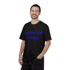 Confidence Is My Advantage Tennis Player T-Shirt | Tennis Quote Tee - 250 USA Celebration