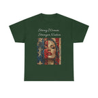 Stylish Retro-Printed Unisex Heavy Cotton Tee, Vintage Art Shirt, Casual Layering Top, Unique Gift for Art Lovers, Relaxed Fit Tee - 250 USA Celebration