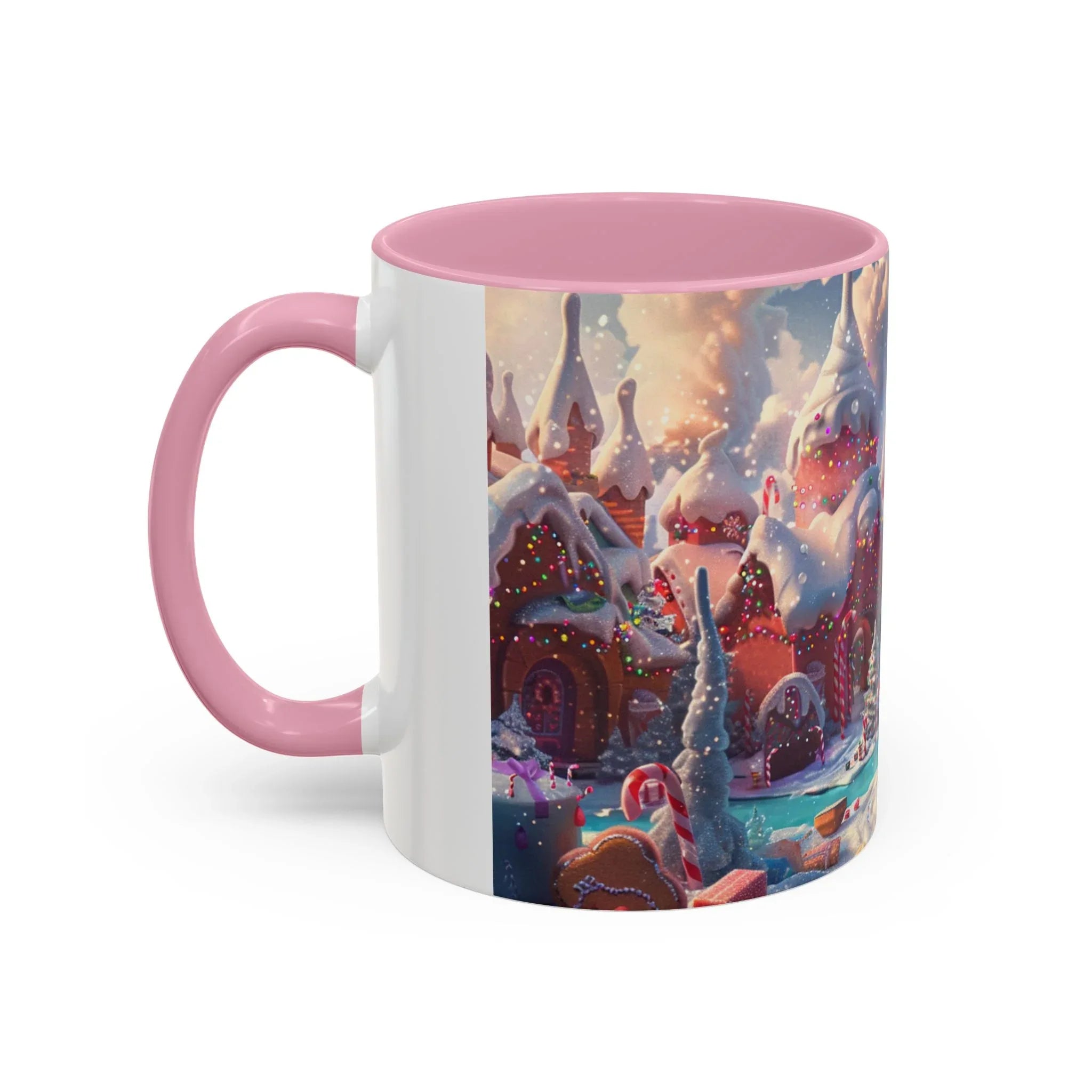 Festive Santa in Candy Wonderland mug | Holiday Christmas ceramic mug - 250 USA Celebration