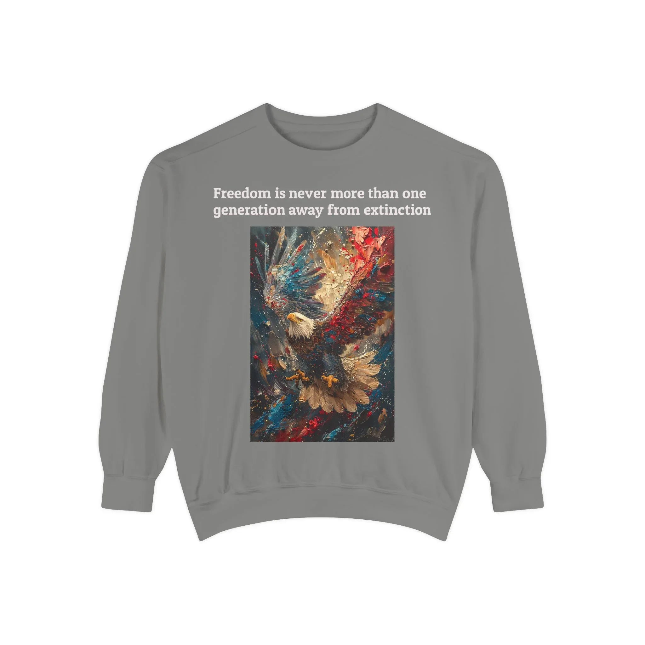 Patriotic Sweatshirt, American Flag, Eagle & Fireworks Design, Freedom Quote, 4th of July Shirt, Independence Day Apparel, Memorial Day - 250 USA Celebration