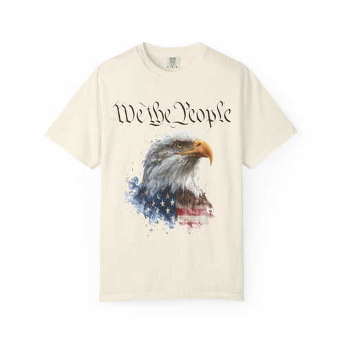 The Guardian of 1776 – Premium 250th Anniversary Portrait Tee - We the People Eagle T‑Shirt — Patriotic American Flag Tee