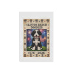 Clifton Ranch Custom AI Pet Flag - 1776-2026 House Banner