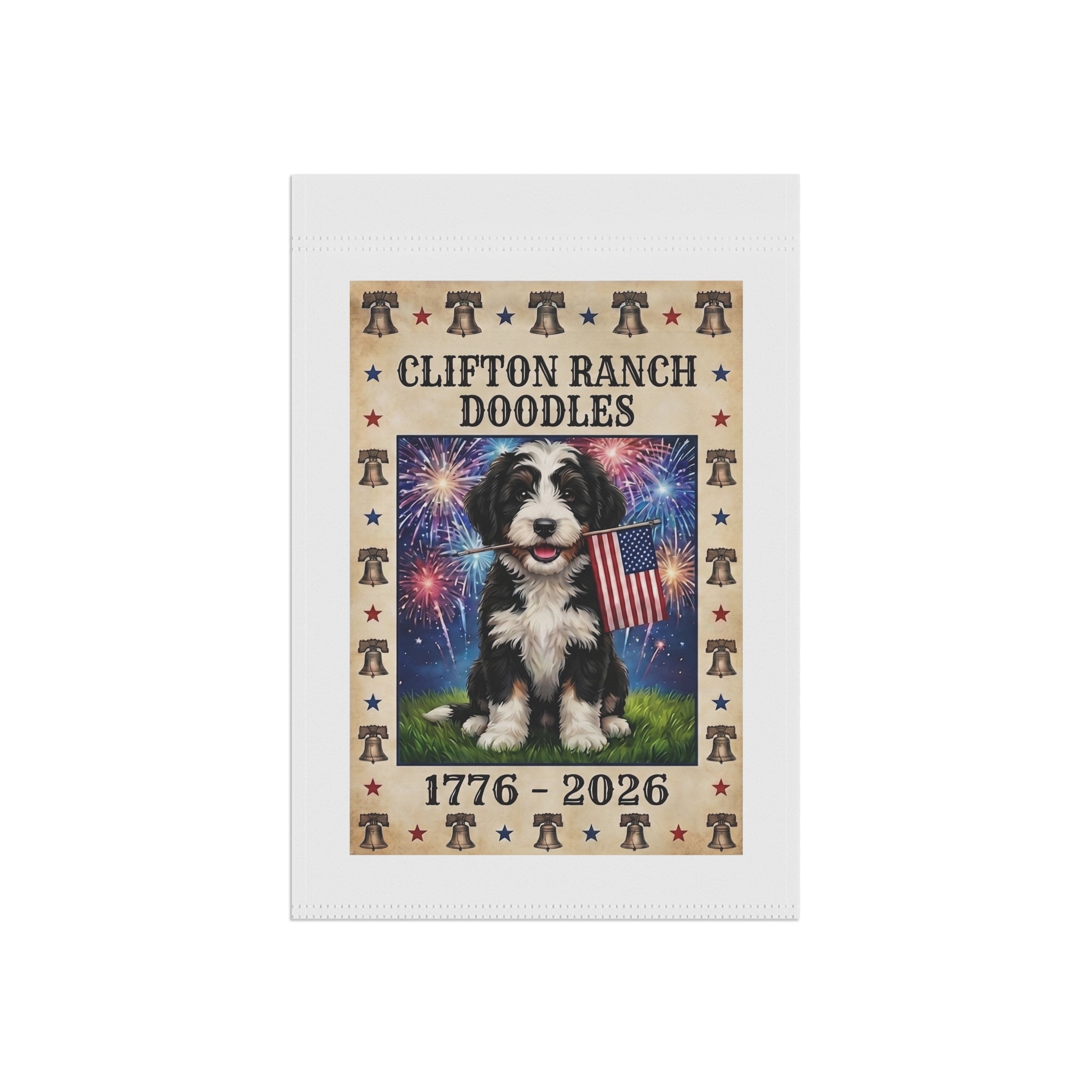 Clifton Ranch Custom AI Pet Flag - 1776-2026 House Banner