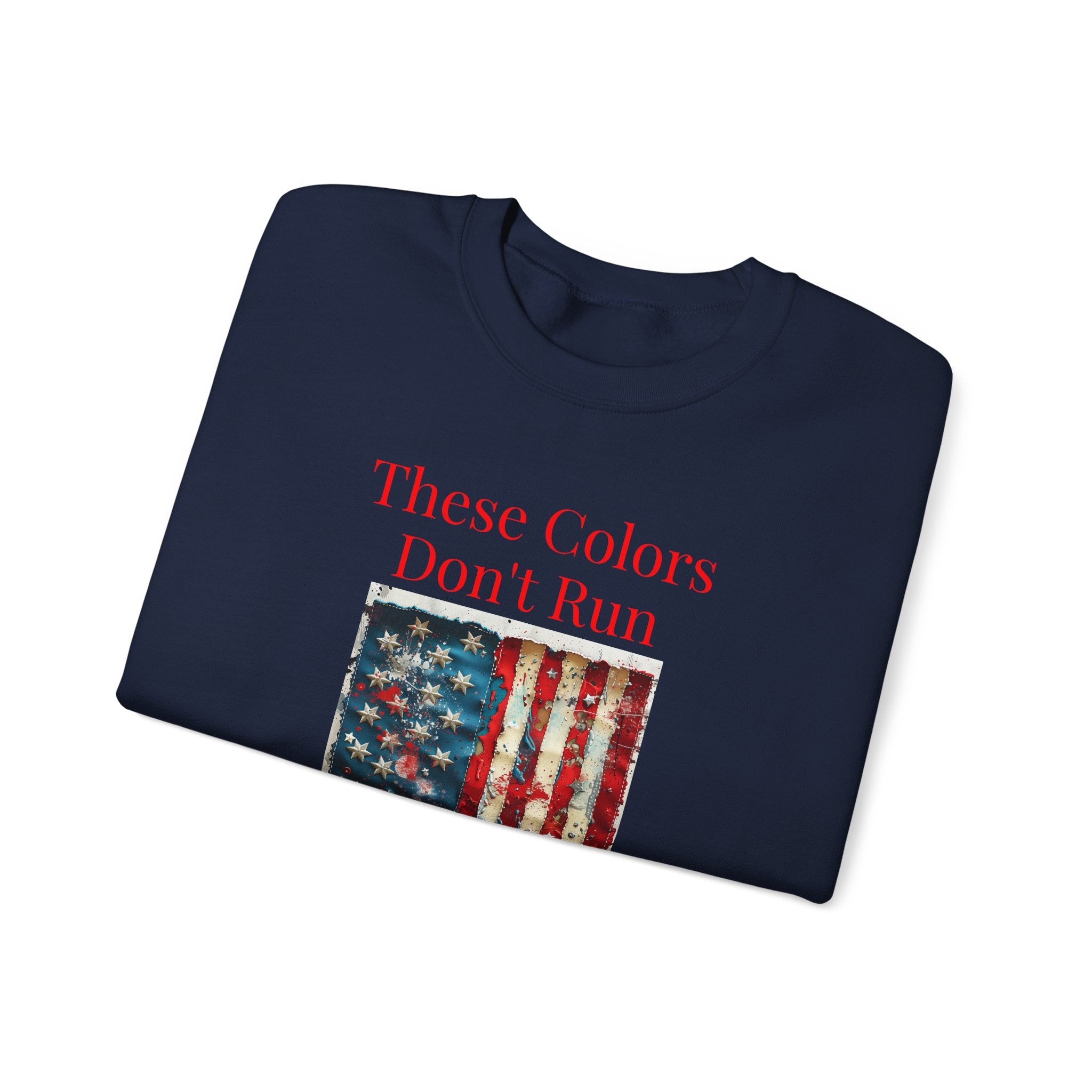 Patriotic Vintage Crewneck Sweatshirt, USA Flag Design, Unisex Sweatshirt, Cozy Apparel for Independence Day, Gift for Veterans