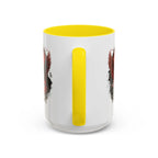 Red Eagle Emblem Accent Coffee Mug | Patriotic Eagle Design - 250 USA Celebration