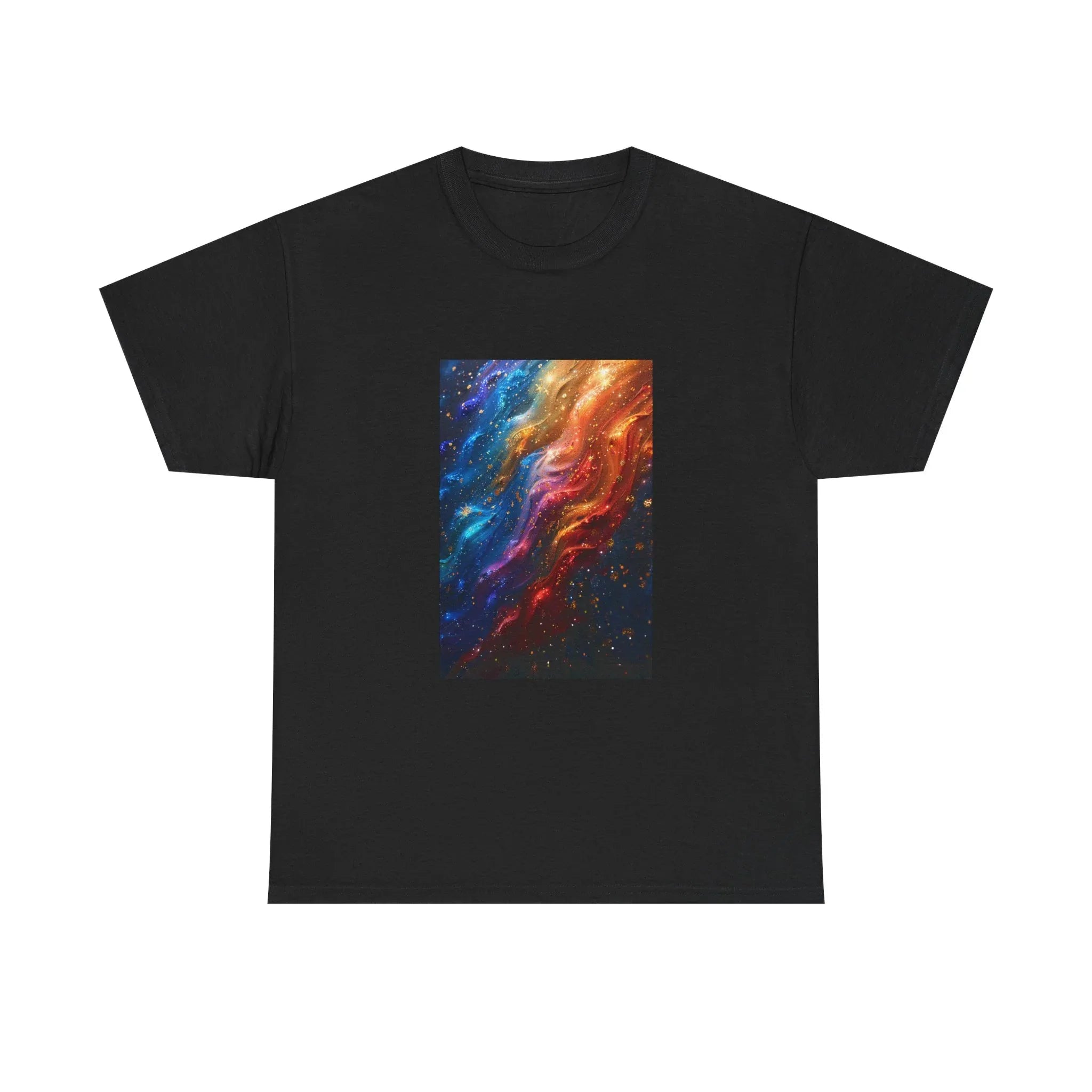 Colorful Nebula Galaxy Art Tee | Cosmic Space Painting T-Shirt - 250 USA Celebration